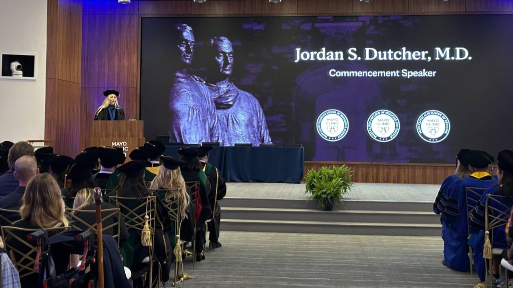 Dr. Jordan Dutcher, commencement speaker, Florida 2024