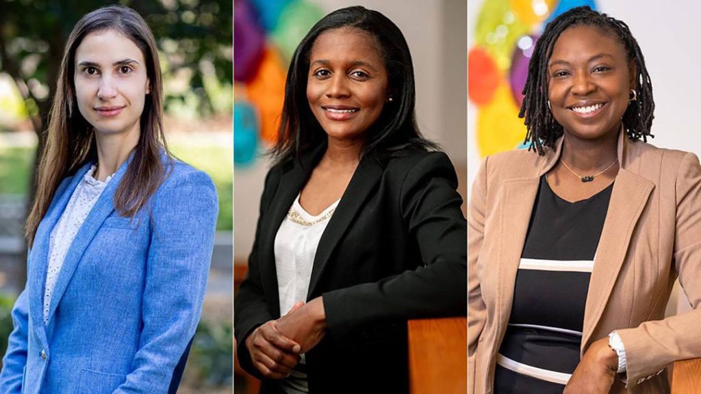 Nadine Abdallah, M.D.; Eleshia Morrison, Ph.D.; and Yewande Odeyemi, M.B.B.S.