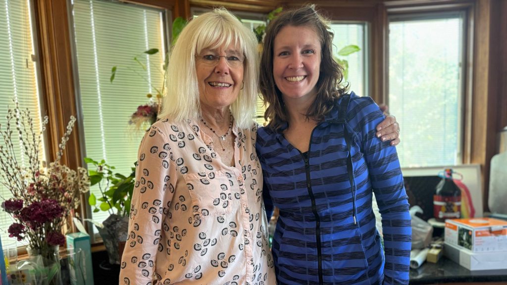 Jane Hanson and Samantha Duke standing together