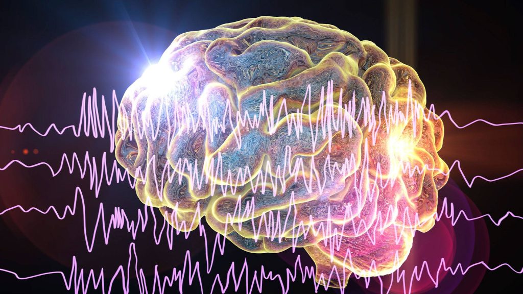 Illustration of brain waves. Getty Images