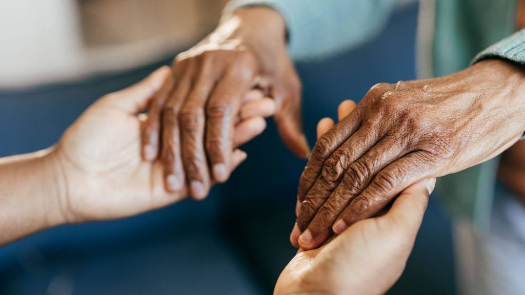 Photo of aging hands. Getty Images