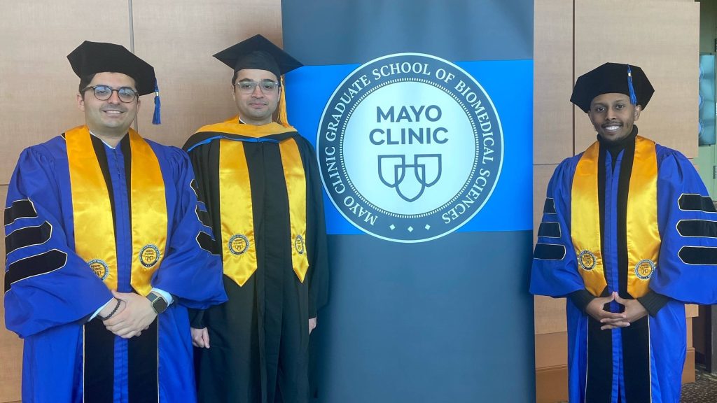 Dr. Abdul Karim Ghaith,Dr. Karim Rizwan Nathani, Dr. Mohamed Addani RST commencement 2025