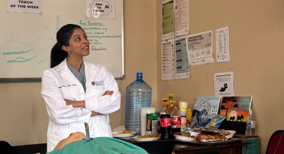 Kashmira Chawla, M.D teaching in Zambia