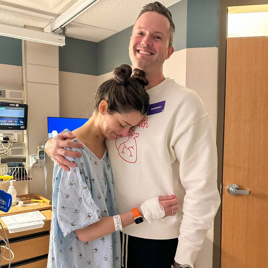  Lauren and her husband, Joe, at Mayo Clinic in Rochester