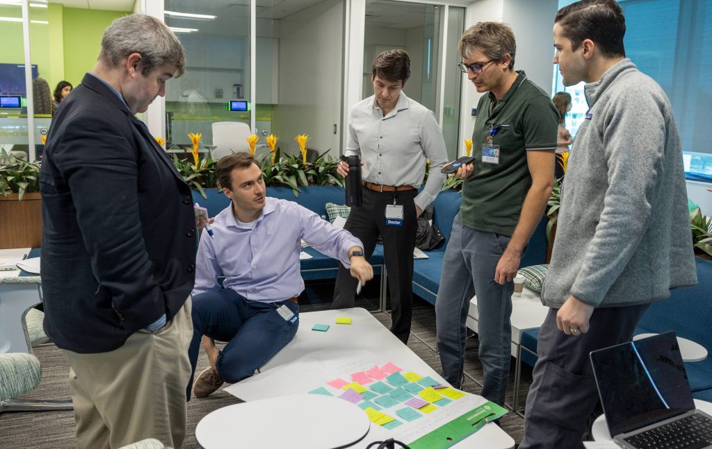 Mayo Clinic residents and fellows in the Clinical Innovation and Entrepreneurship Academy participate in a program day featuring hands-on, experiential learning.