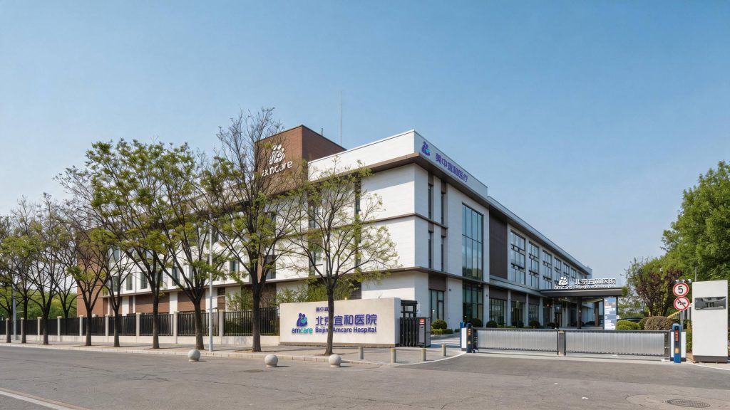 Exterior image of Beijing Amcare Hospital in China