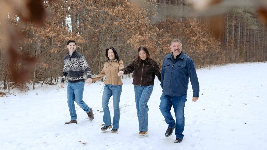 Dawn Beaubien with her husband, Brian, and children, Lauren and Zach